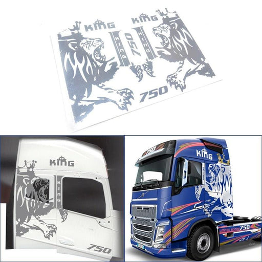 Side Body Sticker for Tamiya FH16, 750, 56360 Truck 1/14 (Metaal) - upgraderc